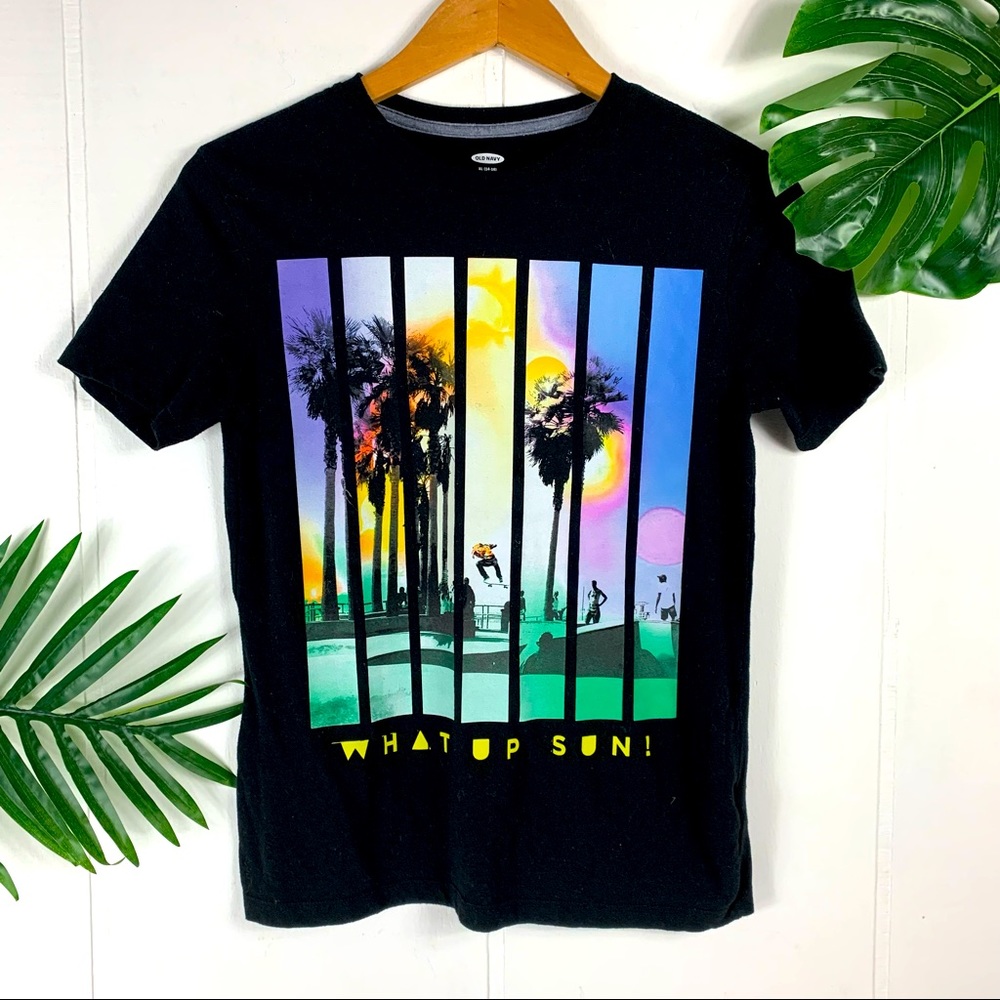 OLD NAVY Youth What’s Up Sun Graphic T Shirt XL